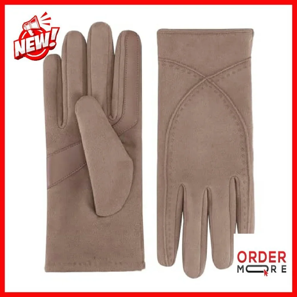 Water Repellent Touchscreen Microsuede Shortie Gloves - All Weather Defense